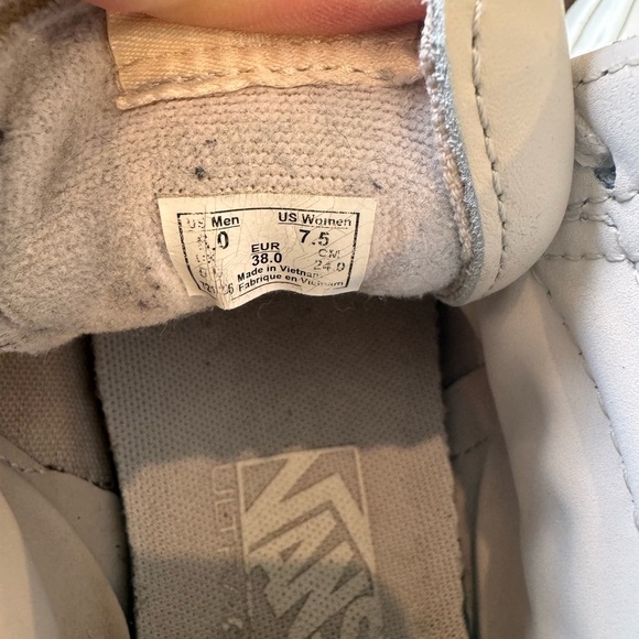 VANS Sk8 Hi Reissue Leather Whisper Pink | Women’s 7.5 Men’s 6 - Picture 10 of 10